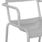 Flash Furniture Silver All-Weather Steel Dining Chair XU-CH-10318-ARM-SIL-GG - alternate 10